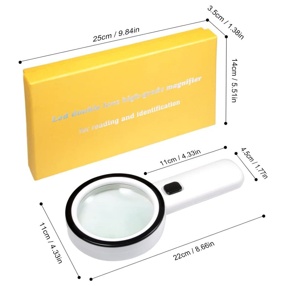 30x LED Backlit Optical Magnifier