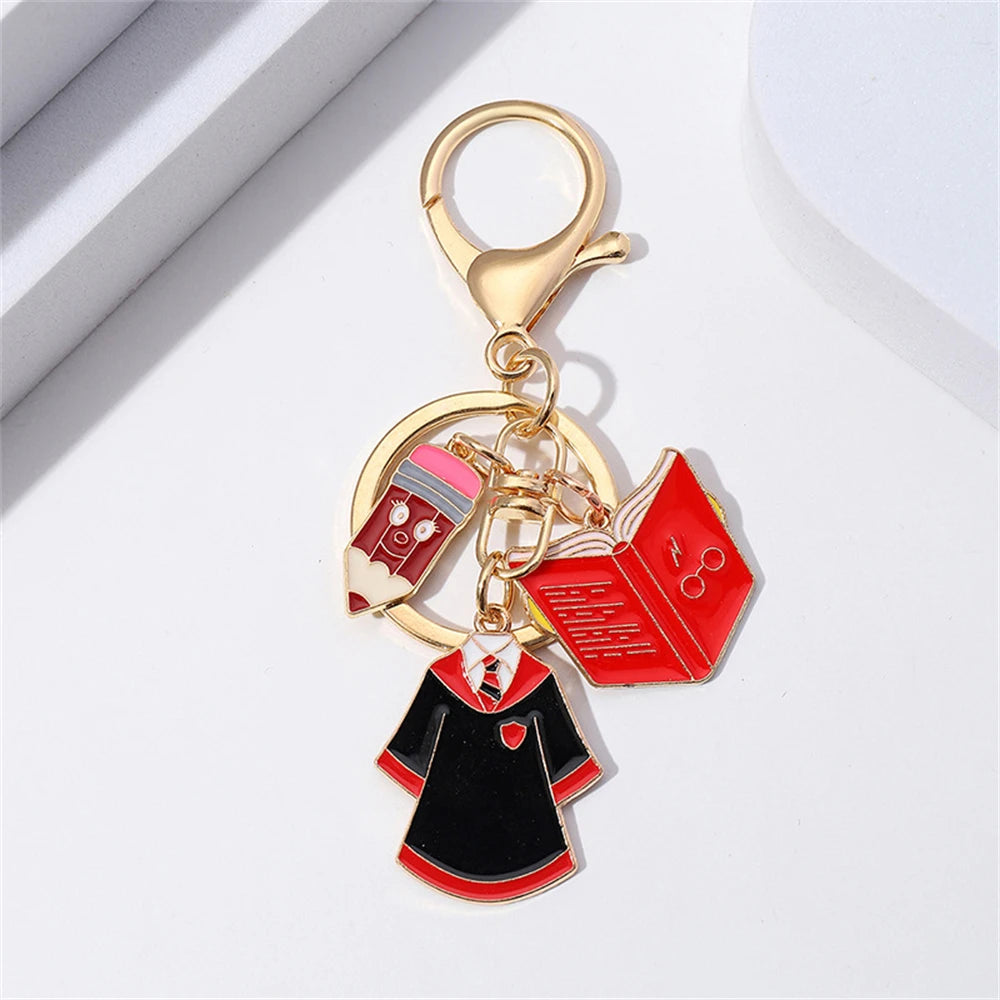 Harry Potter Keychain - Miniature Academic Robe, Book and Pen