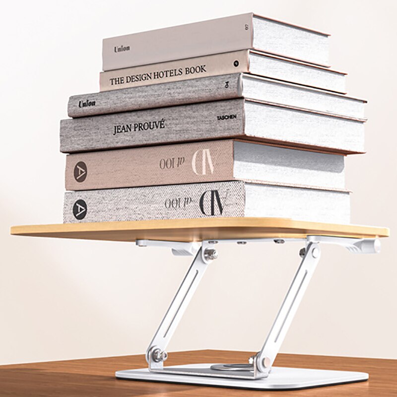 Support livre réglable en métal et bois