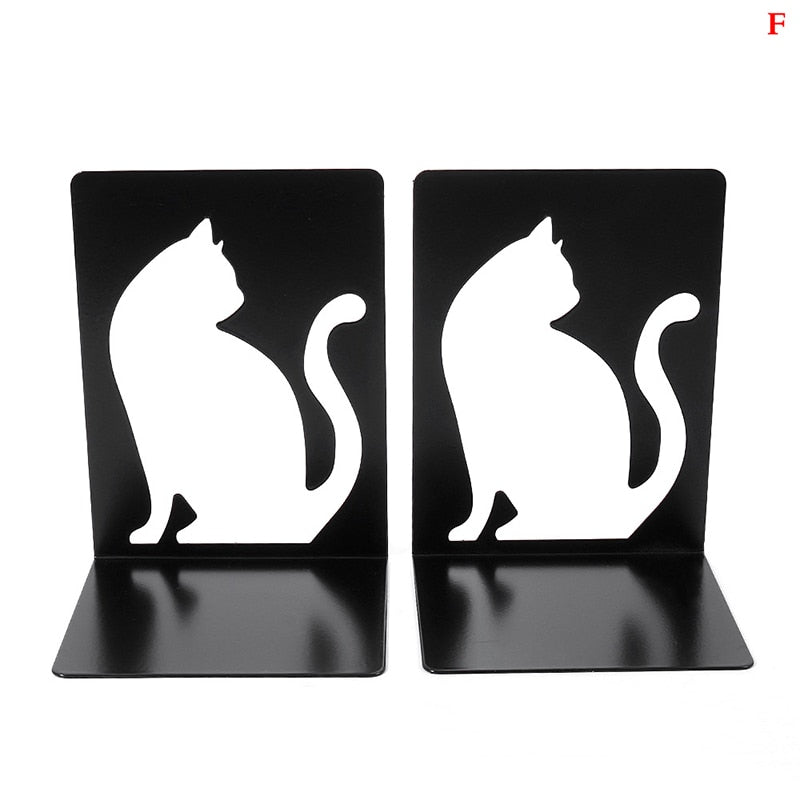 Cats metal bookends