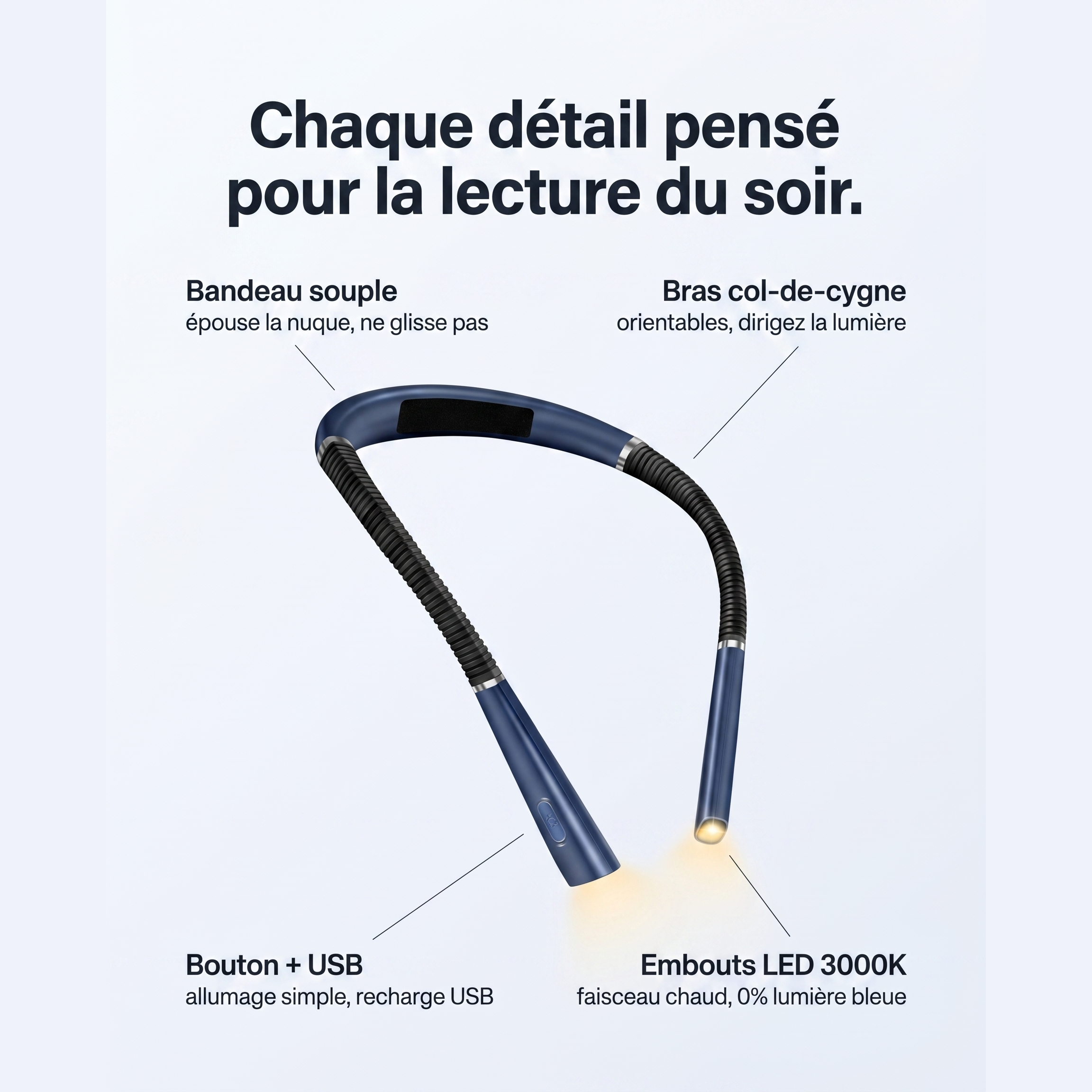 Lampe De Lecture - Ultra-Légère