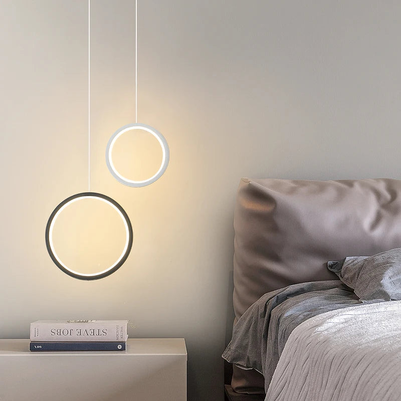 Nordic Hanging Lamp for Kitchen and Bedroom - Modern LED Lighting