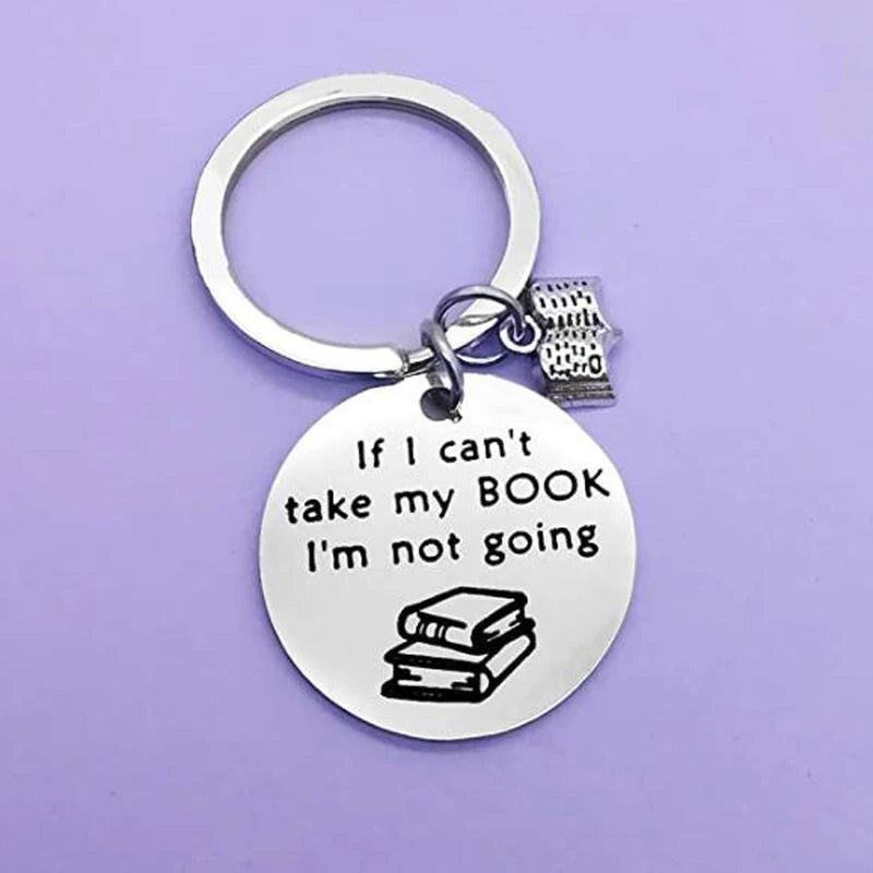 Keychain for Book Lovers - Gift for Readers, Librarians and Writers