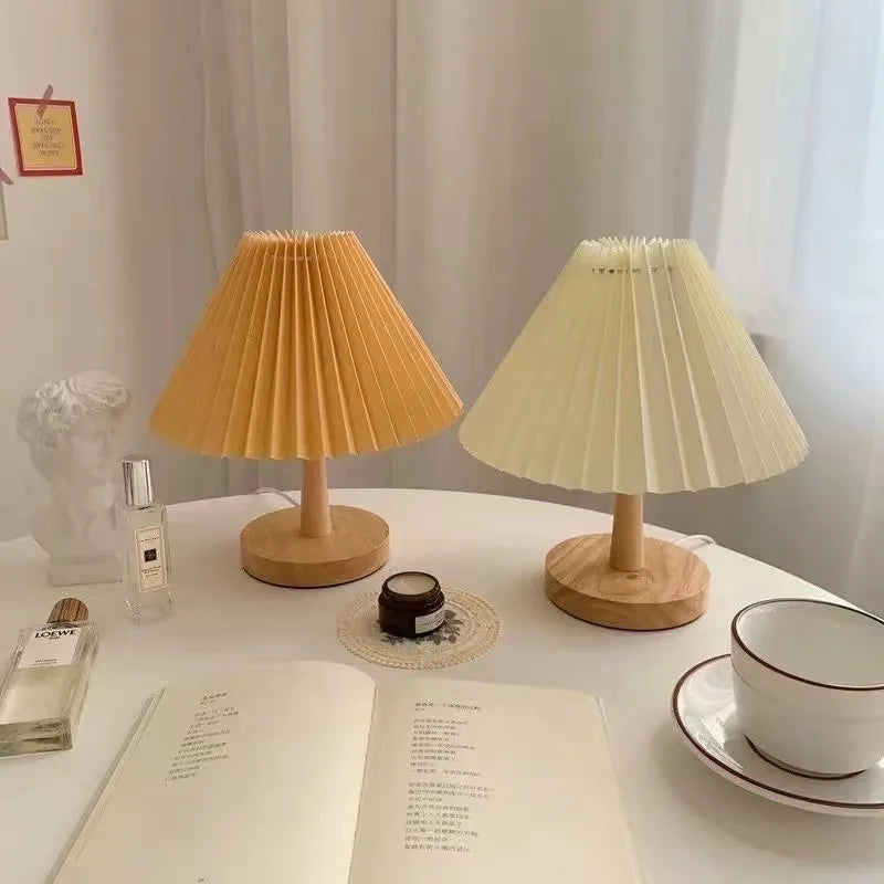 Nordic Pleated Table Lamp - Ambient Lighting