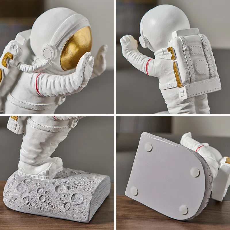 Serre-Livres Créatif Astronaute Nordique - Décoration Moderne pour Chambre d'Enfant et Bureau