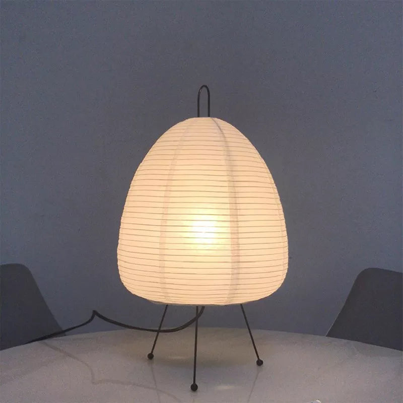 Lampe de Table en Papier de Riz Japonais LED - Décoration Créative